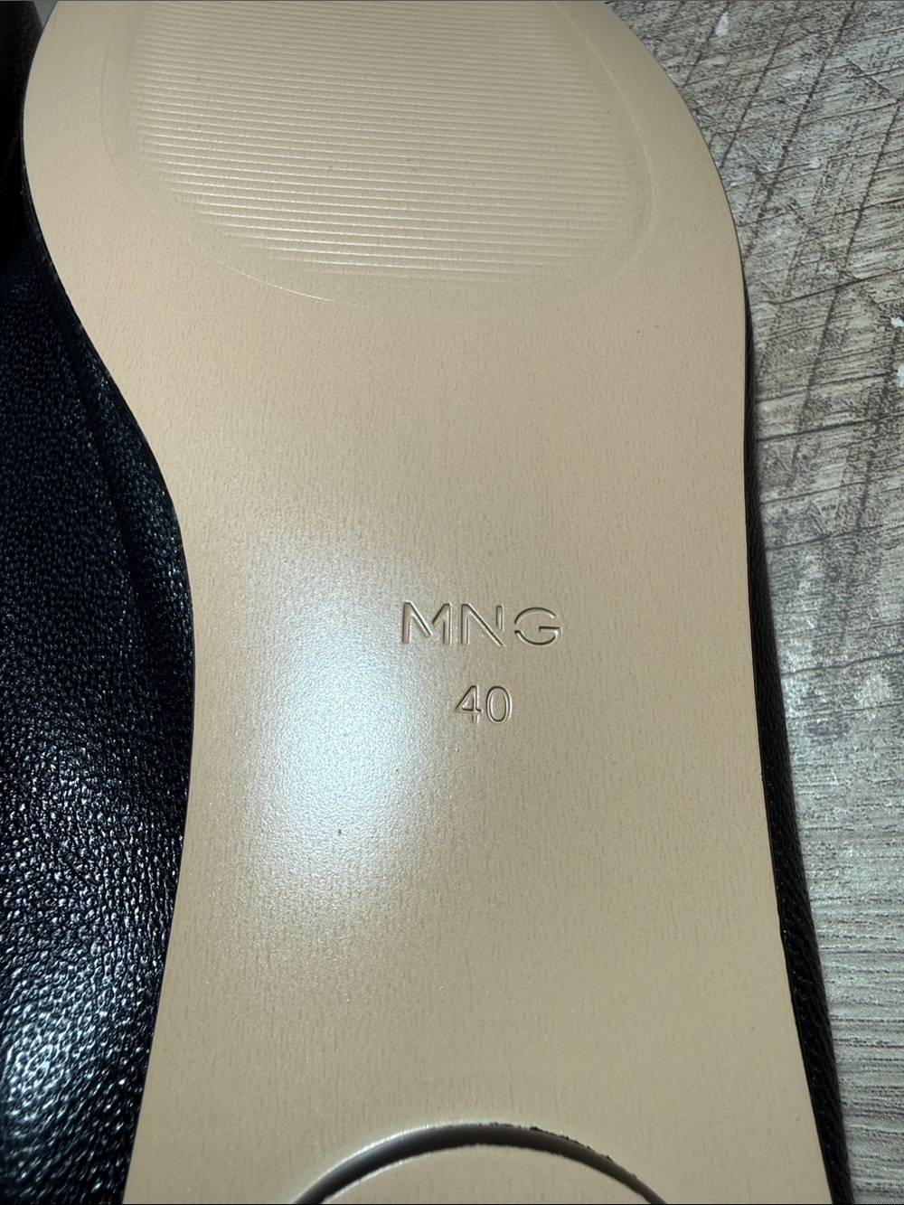 MANGO Leather Flat Shoes Ballerina - Picture 7 of 10